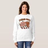 AUTUMN THEMED FUNNY PEACE OUT PUMPKIN PIE SWEATSHIRT (Vorne ganz)