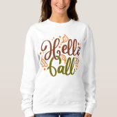 AUTUMN THEMED HELLO FALL SWEATSHIRT (Vorderseite)