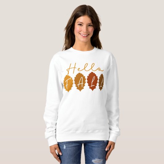 AUTUMN THEMED HELLO HERBSTLAUB SWEATSHIRT (Vorne ganz)