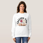 AUTUMN THEMED NIEDLICH FALLEN FÜR FALL PUMPKIN SWEATSHIRT (Vorne ganz)