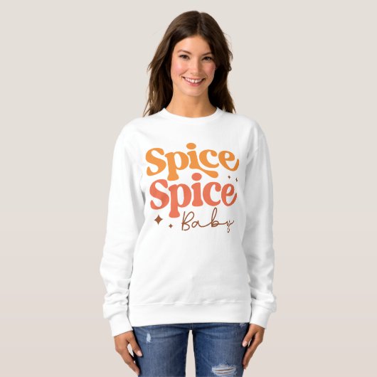 AUTUMN THEMED RETRO SPICE SPICE BABY SWEATSHIRT (Vorne ganz)