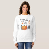 AUTUMN THEMEMA FALL IN LIEBE PUMPKIN SWEATSHIRT (Vorne ganz)