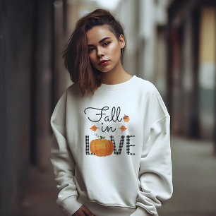 AUTUMN THEMEMA FALL IN LIEBE PUMPKIN SWEATSHIRT