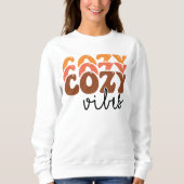 AUTUMN THEMIERTE RETRO FALL COZY VIBES SWEATSHIRT (Vorderseite)
