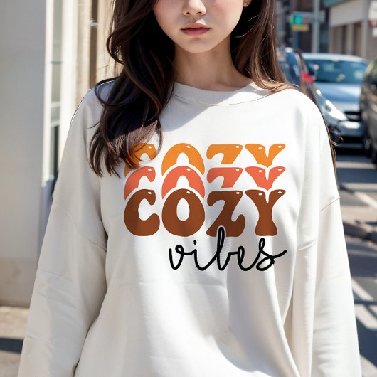 AUTUMN THEMIERTE RETRO FALL COZY VIBES SWEATSHIRT
