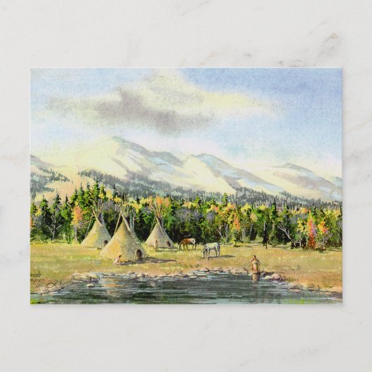 AUTUMN TIPIS VON SHARON SHARPE POSTKARTE (Vorderseite)