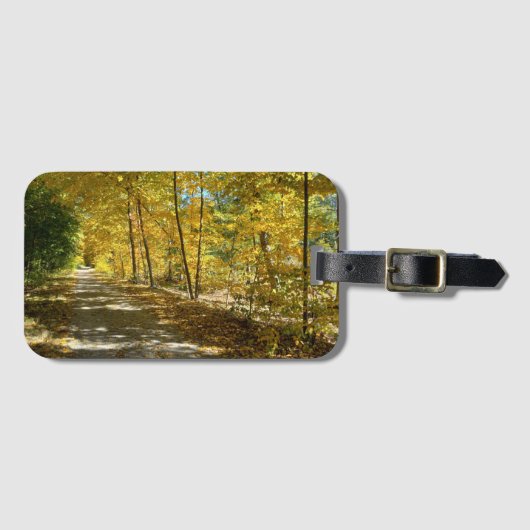 Autumn Trail Luggage Tag Gepäckanhänger (Vorderseite (Horizontal))