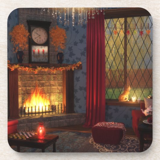 Autumn Tranquility Cork Untersetzer (Vorderseite)