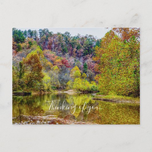 Autumn Tranquility Denken Sie an Sie Postcard Postkarte (Vorderseite)