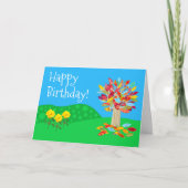 Autumn tree birthday card new by Jo Images Karte (Vorderseite)