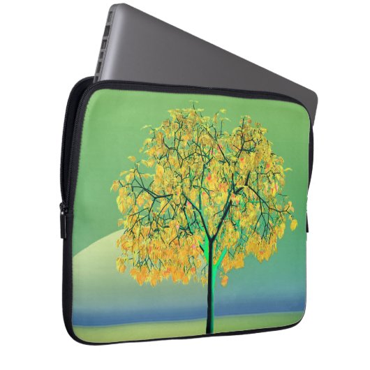 Autumn Tree Sunset Electronics Bag Laptopschutzhülle (Vorne Rechts)
