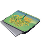 Autumn Tree Sunset Electronics Bag Laptopschutzhülle (Vorne Knopf)