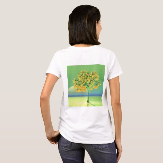 Autumn Tree Sunset T-Shirt (Schwarz voll)