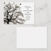 Autumn Tree Thank You Card Mitteilungskarte (Vorne/Hinten)