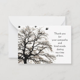 Autumn Tree Thank You Card Mitteilungskarte