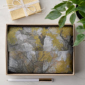 Autumn Tree Yellow Gray Blätter Sky Seidenpapier (Geschenk)