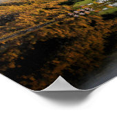 Autumn Trees Flam Aurlandsfjord Norwegen Poster (Ecke)