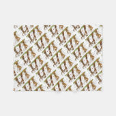 Autumn Trees Fleece Blanket (Vorderseite (Horizontal))