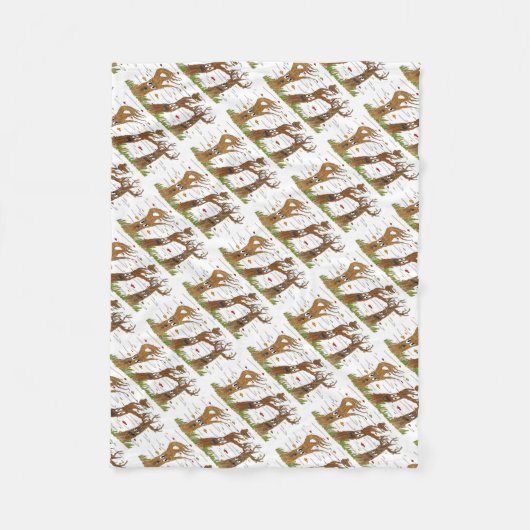 Autumn Trees Fleece Blanket (Vorderseite)