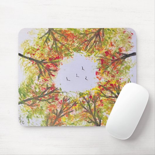 Autumn Trees Mousepad (Mit Mouse)