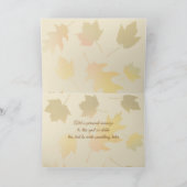 Autumn Trees Rural Fotografy Thinking Karte (Innenseite)