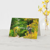 Autumn Trees Rural Fotografy Thinking Karte (Gelbe Blume)