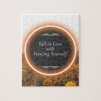 Autumn Trees Scene Quote Puzzle