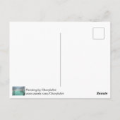 Autumn Trees Silhouette Sky Clouds Hello Postcards Postkarte (Rückseite)