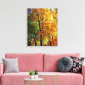 Autumn Trees Stretched Canvas Print Leinwanddruck (Insitu (Wohnzimmer))