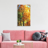Autumn Trees Stretched Canvas Print Leinwanddruck (Insitu (Wohnzimmer))