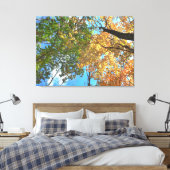 Autumn Treetops Lg Canvas Print Leinwanddruck (Insitu (Schlafzimmer))