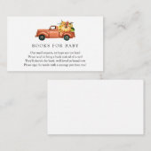 Autumn Truck Drive by Baby Shooting Card Begleitkarte (Vorne/Hinten)