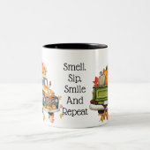 Autumn Trucks Zweifarbige Tasse (Mittel)