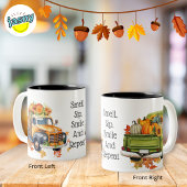 Autumn Trucks Zweifarbige Tasse