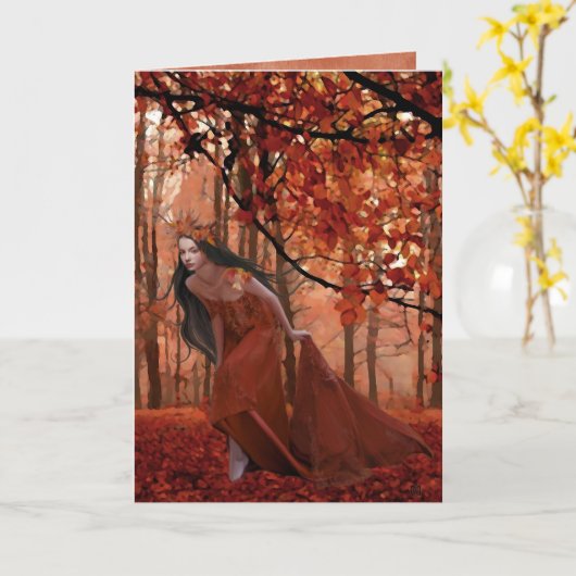 Autumn Tryst Card Karte (Gelbe Blume)