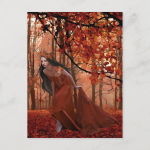 Autumn Tryst Postcard Postkarte