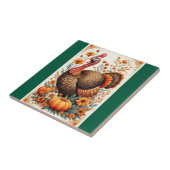 Autumn Turkey Celebration Fliese (Seite)