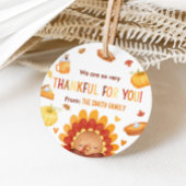 Autumn Turkey Pumpkin Erntedank Geschenkanhänger