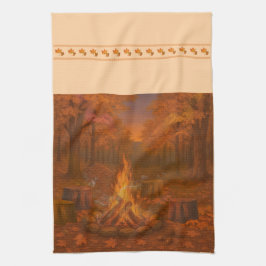 Autumn Twilight Bonfire Kitchen Towels Geschirrtuch