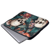Autumn Vibes 3D Skull Laptopschutzhülle (Vorne Knopf)