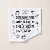 Autumn Vibes Bathroom Towel Set (Waschlappen)