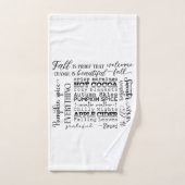 Autumn Vibes Bathroom Towel Set (Handtuch)