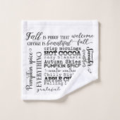 Autumn Vibes Bathroom Towel Set (Waschlappen)