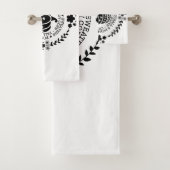 Autumn Vibes Bathroom Towel Set (Insitu)