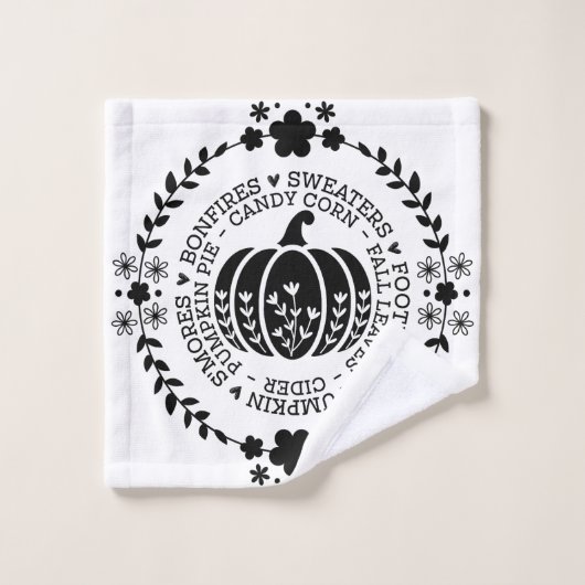 Autumn Vibes Bathroom Towel Set (Waschlappen)