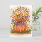Autumn Vibes Dankeskarte (Stehend Vorderseite)