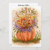 Autumn Vibes Dankeskarte (Vorne/Hinten)