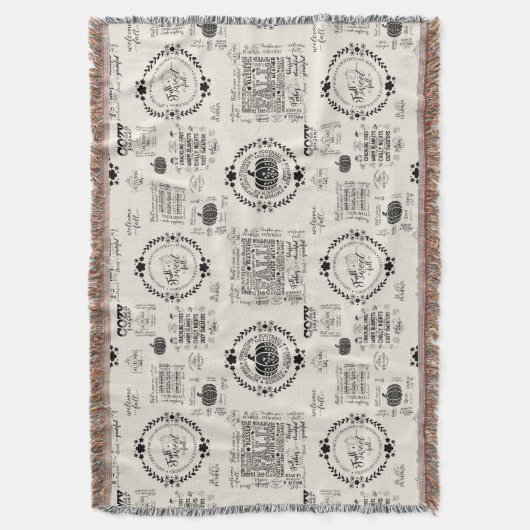 Autumn Vibes Decke (Vorderseite Vertikal)