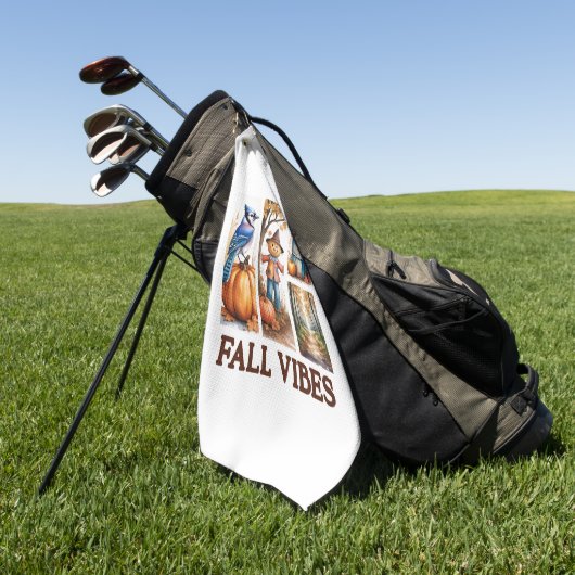 Autumn Vibes Fall Vibes Golfhandtuch (Gras)