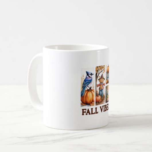 Autumn Vibes Fall Vibes Kaffeetasse (Vorderseite Links)